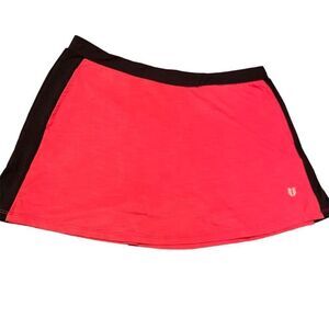 Eleven By Venus Williams Pink & Black Tennis Skirt Built In Biking Shorts Large